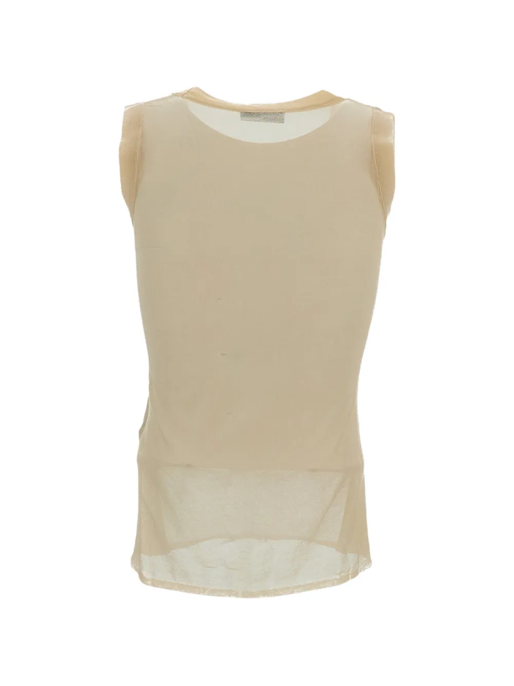  Durazzi Milano Scoop-neck Top - Neutrals 