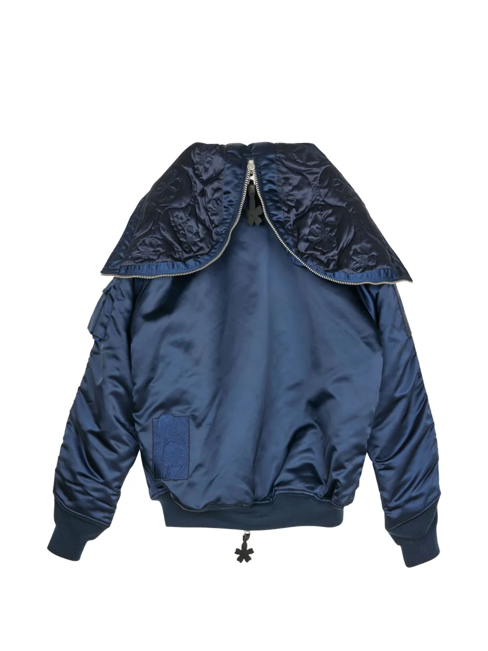  Cecilie Bahnsen Floral Patch Bomber Jacket - Blue 
