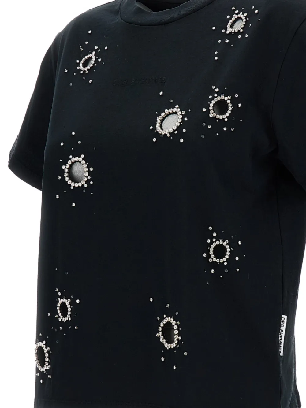  Des Phemmes Embellished T-shirt - Black 
