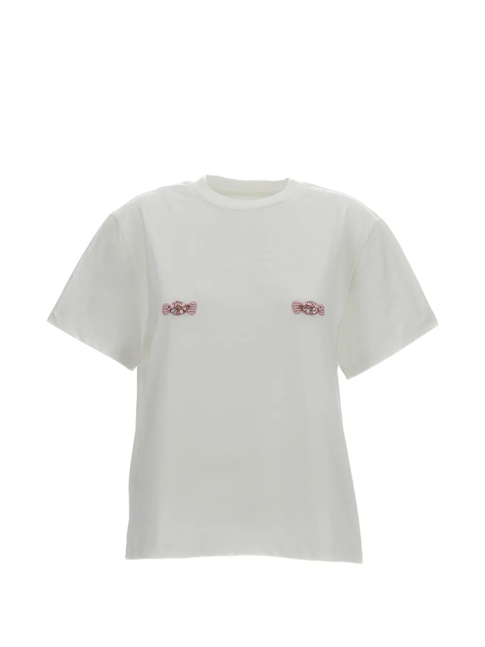 DES PHEMMES appliqué T-shirt - Bianco