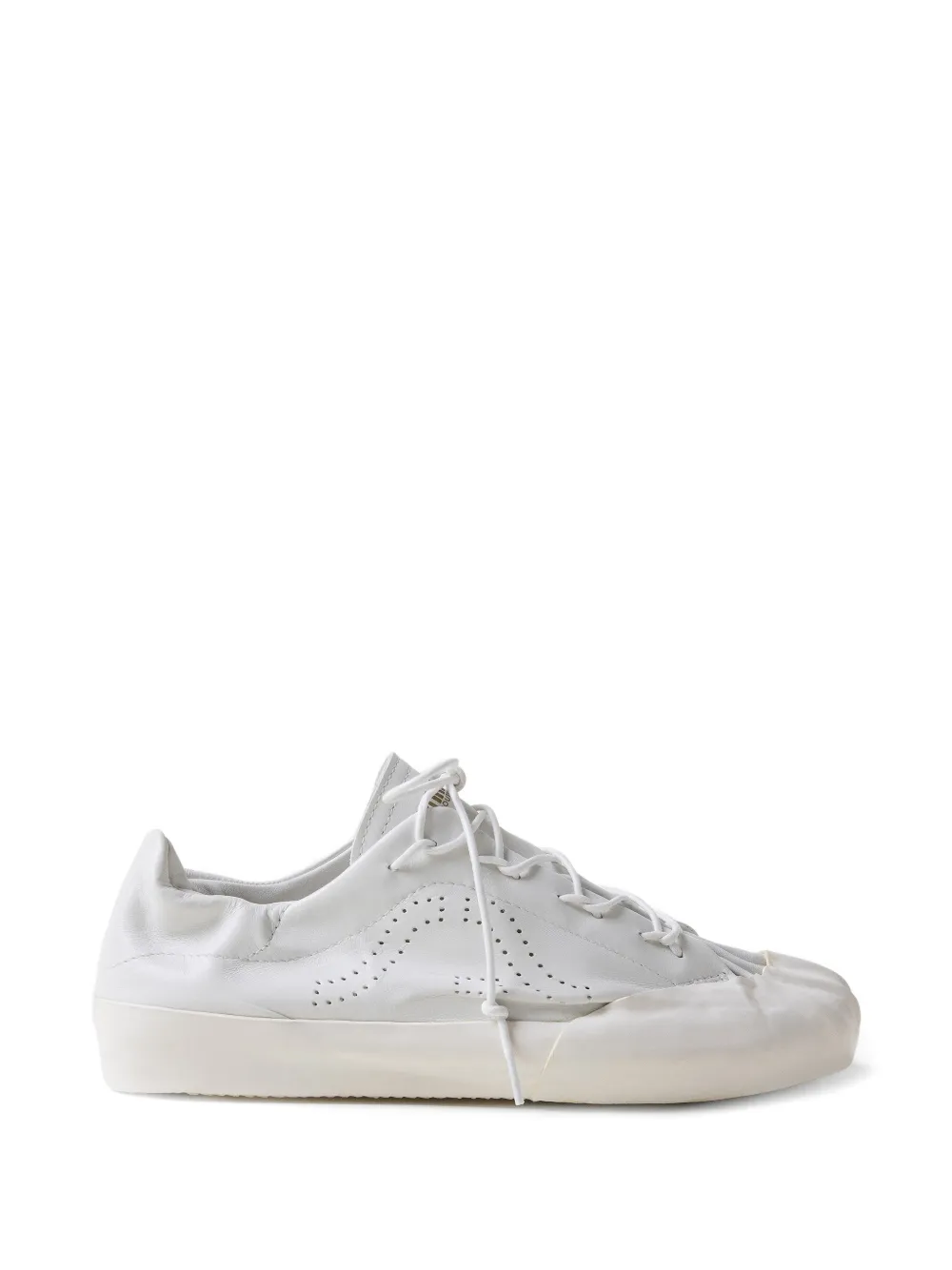 springa perforated leather sneakers - Weiß