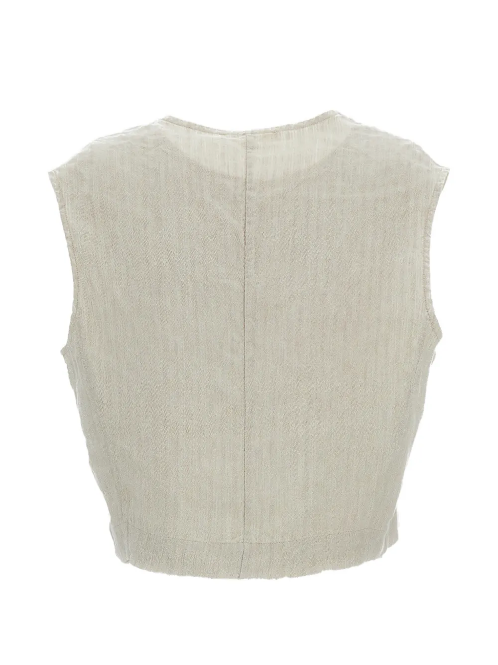  Barena Tie Front Top - Neutrals 