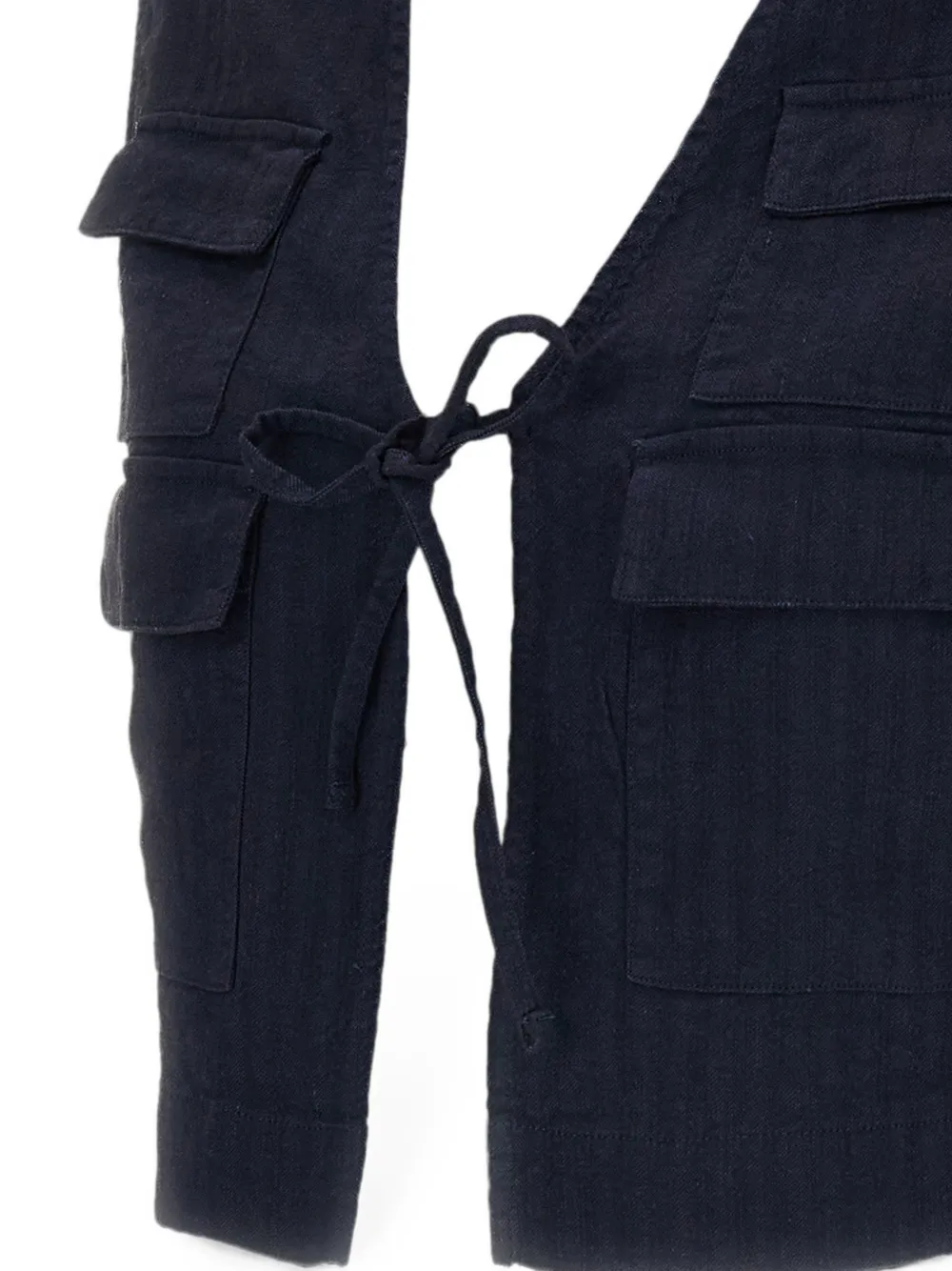 Barena patch pocket top Blauw