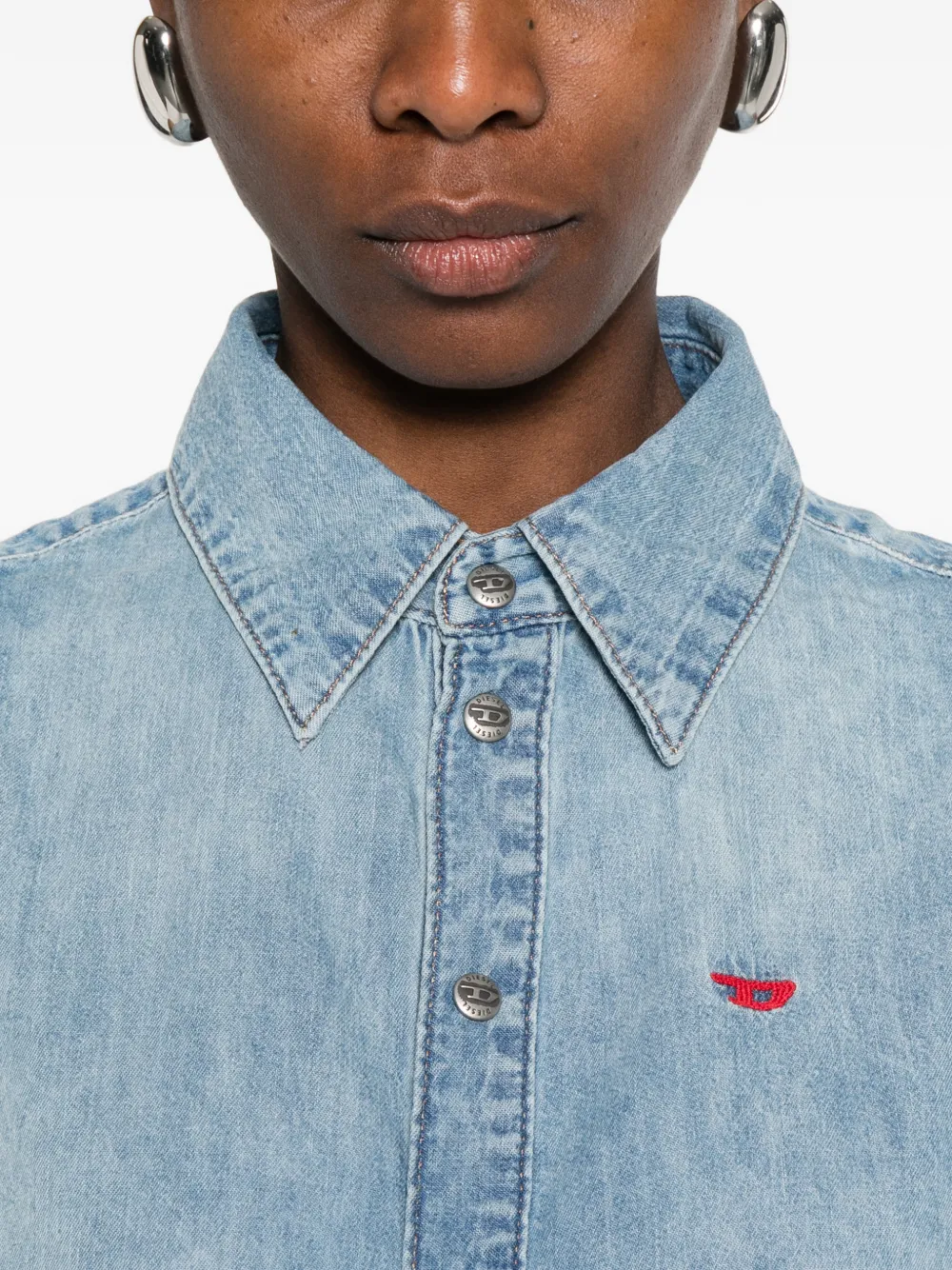 Diesel Denim overhemd Blauw