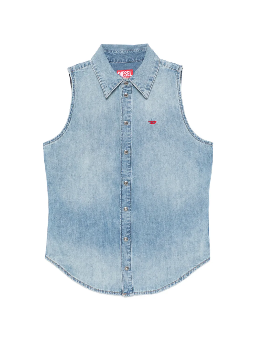 Diesel De-Eazy-SL buttoned sleeveless top - Blu