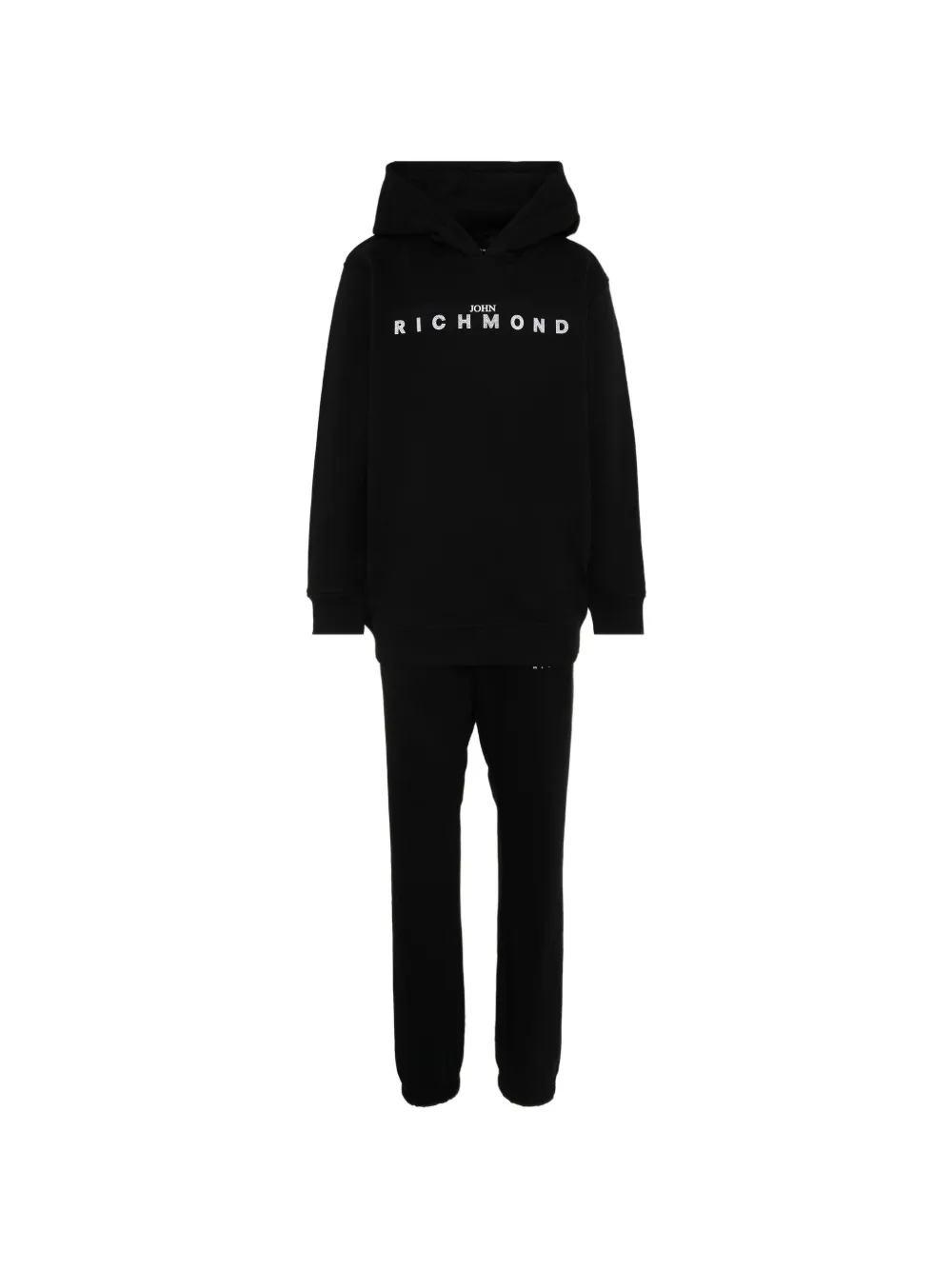 John Richmond Junior logo hooded tracksuit - Nero