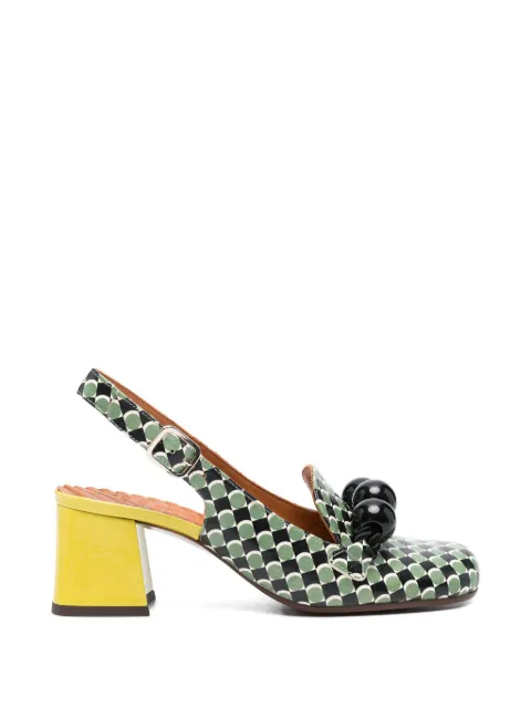 Chie Mihara Moby sphere printed leather pumps