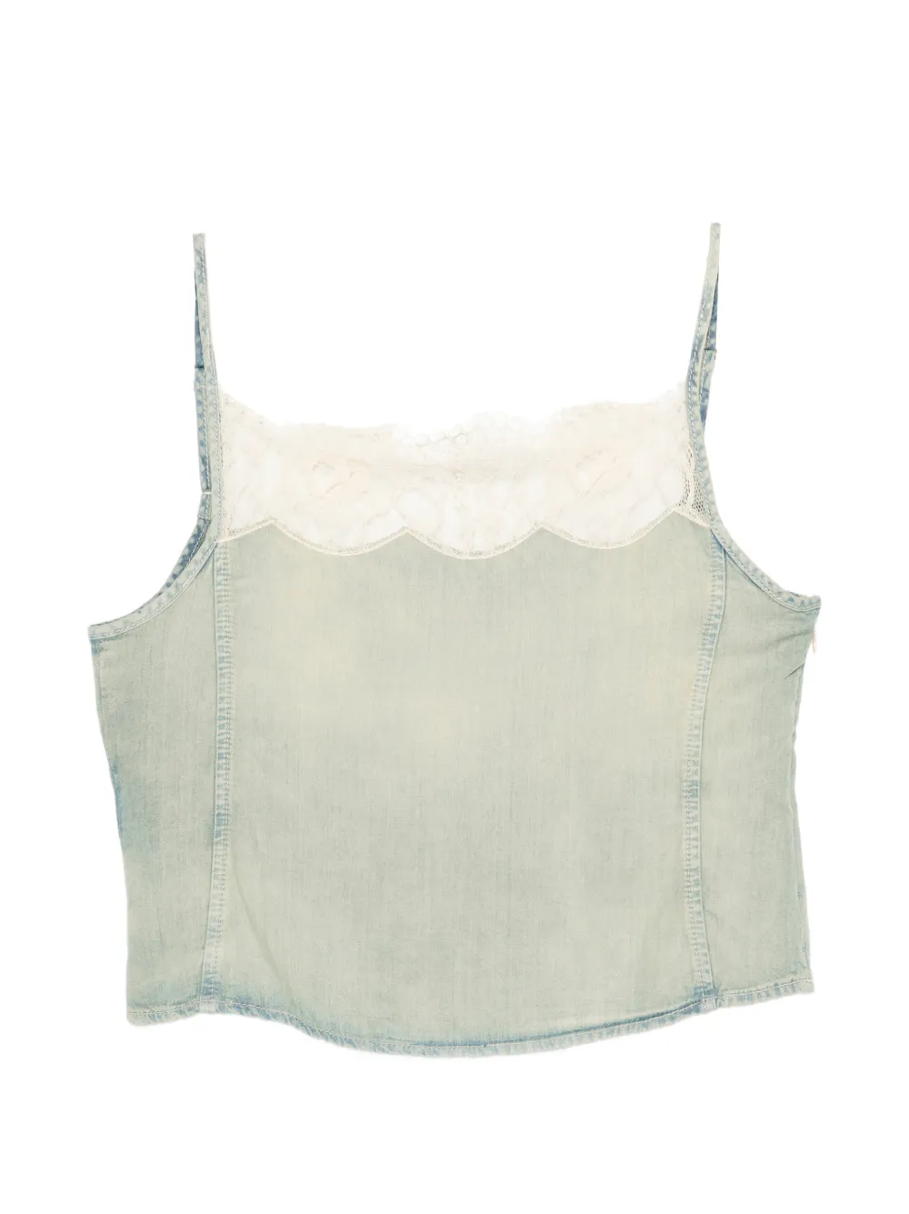 Diesel De-Mery-S lace trim vest - Blu
