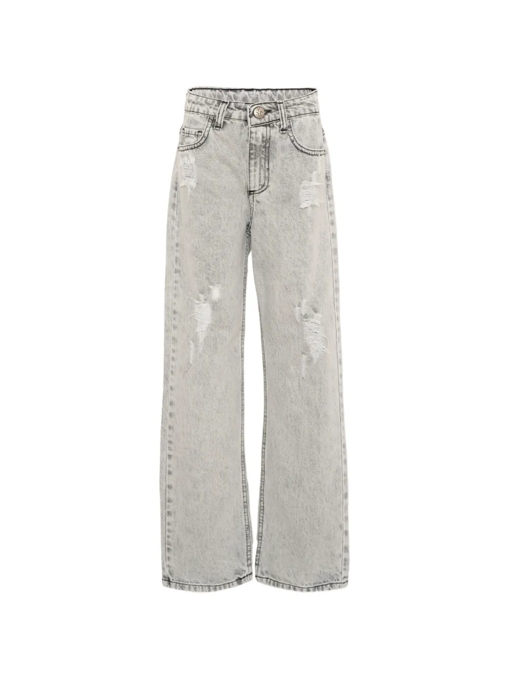 John Richmond Junior distressed jeans - Grigio