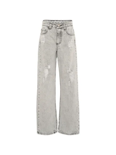 John Richmond Junior jeans con efecto envejecido