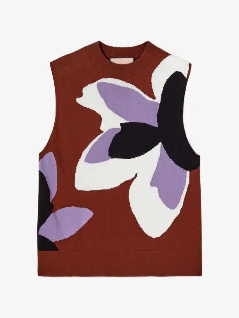 Plan C flower-print vest