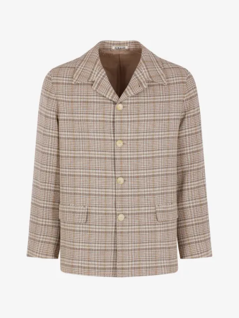 Auralee sobrecamisa con motivo de cuadros