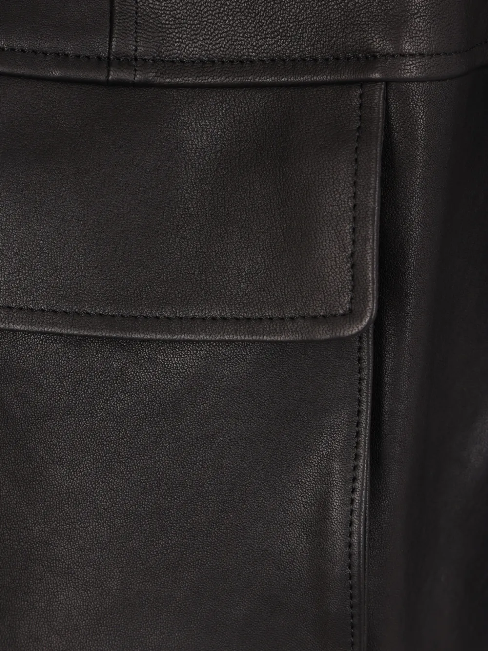  Auralee Buttoned Leather Jacket - Brown 