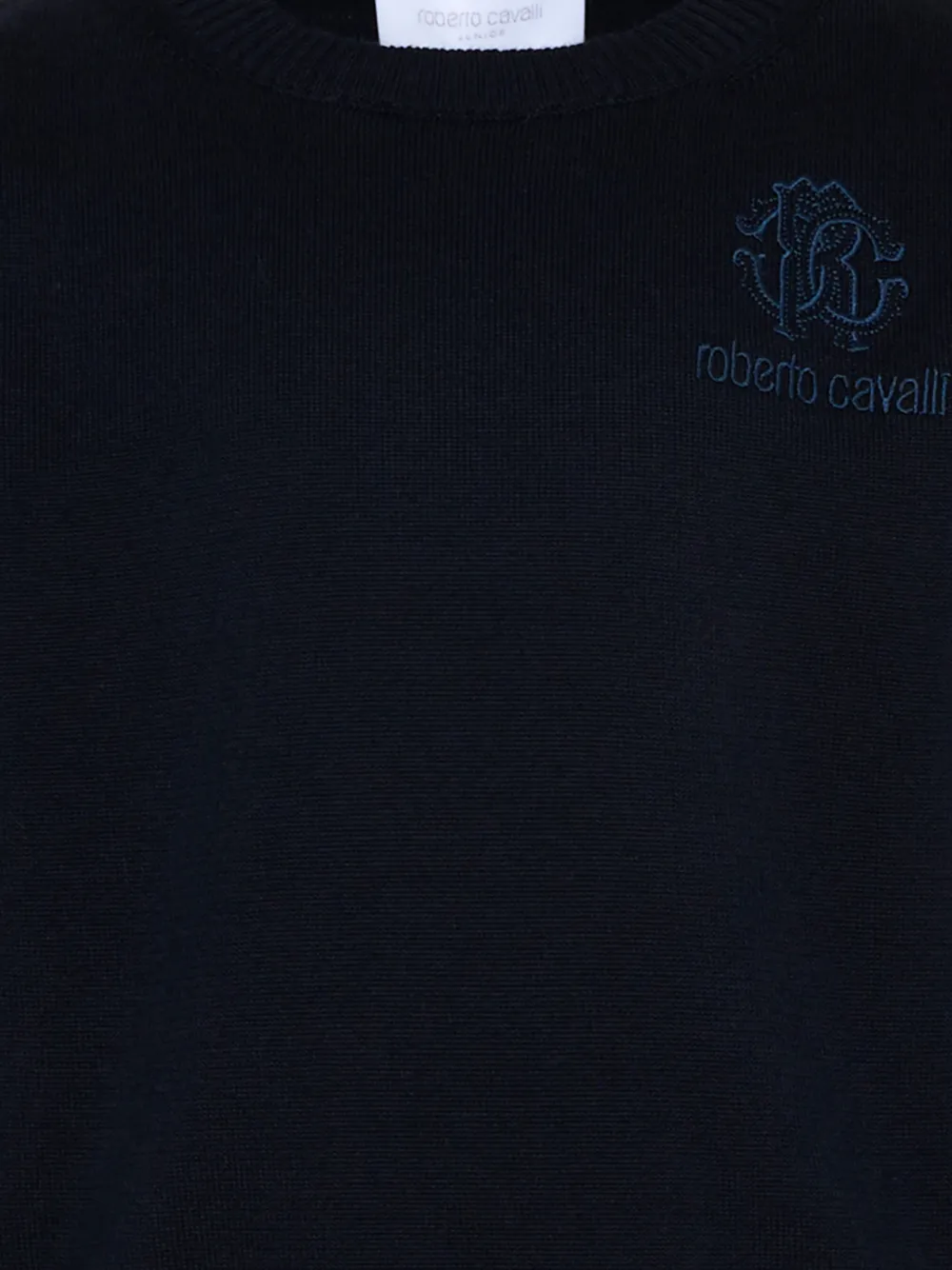  Roberto Cavalli Junior Embroidery Buttoned Sweatshirt - Blue 