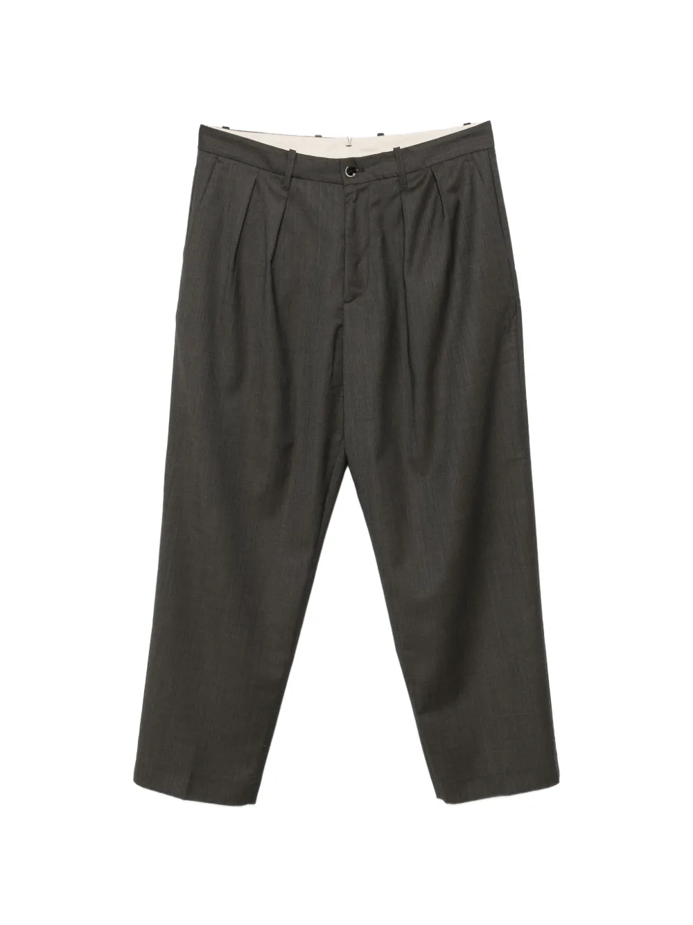 Nine In The Morning pleated tailored trousers - Marrone