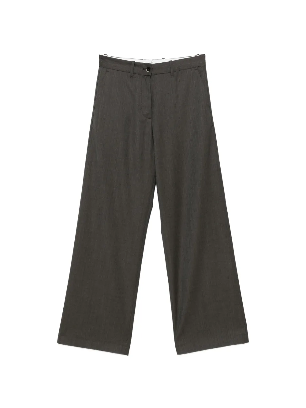 Nine In The Morning Wide Palazzo Pants In Gray