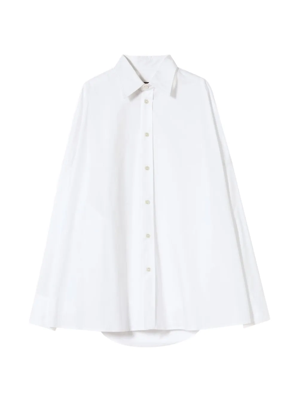 Plan C drapped-back shirt - Bianco