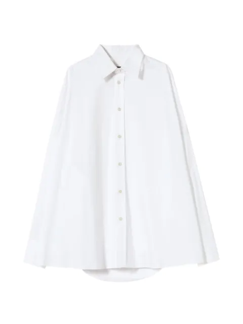 Plan C drapped-back shirt