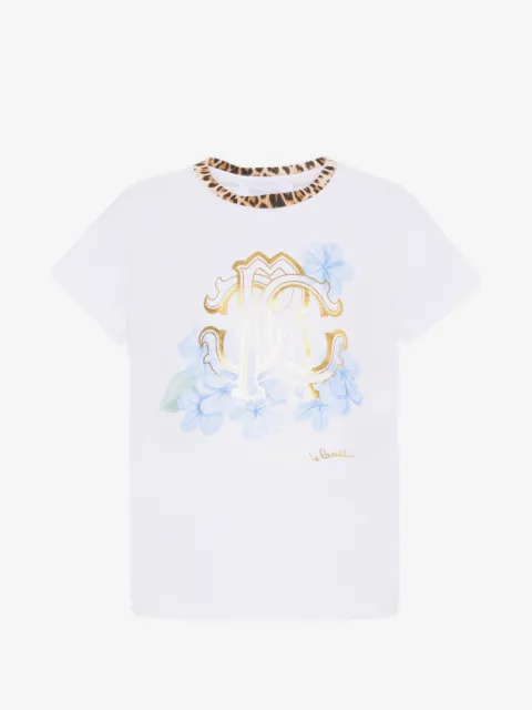 Roberto Cavalli Junior logo-print t-shirt