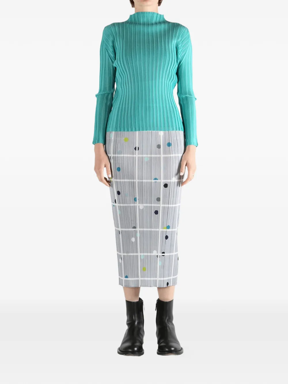 Pleats Please Issey Miyake Pleated Top - Green 