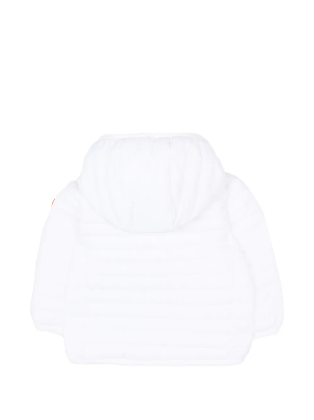  Save The Duck Kids Logo-patch Hooded Jacket - White 