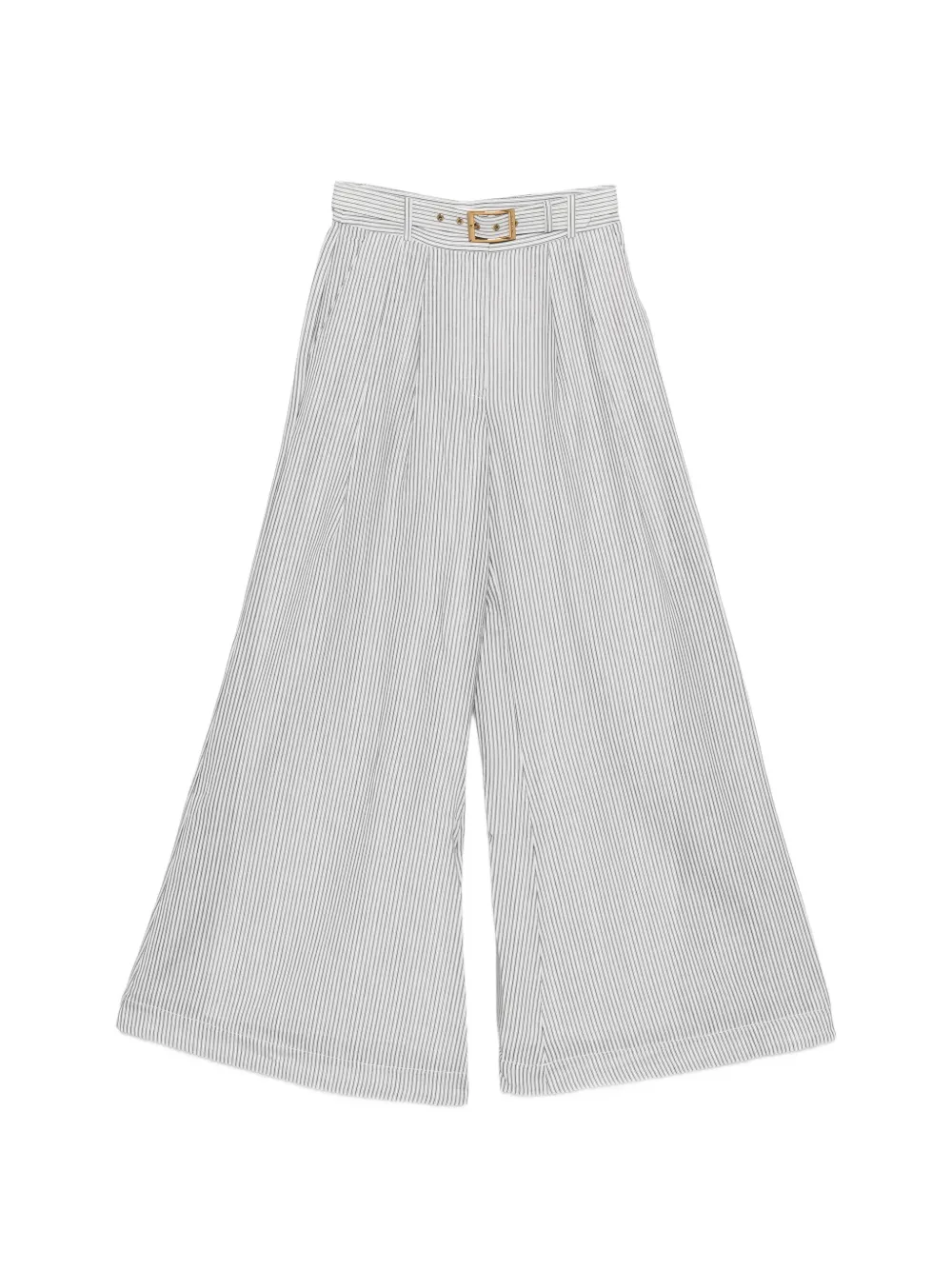 ZIMMERMANN belted striped palazzo pants - Bianco