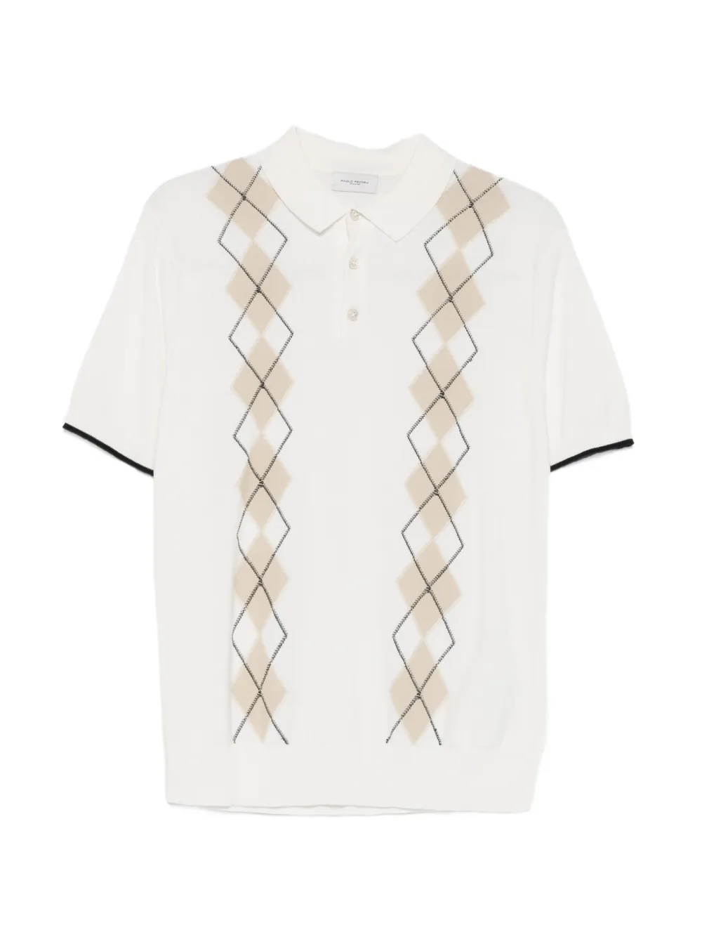 Paolo Pecora Polo a maniche corte - Bianco
