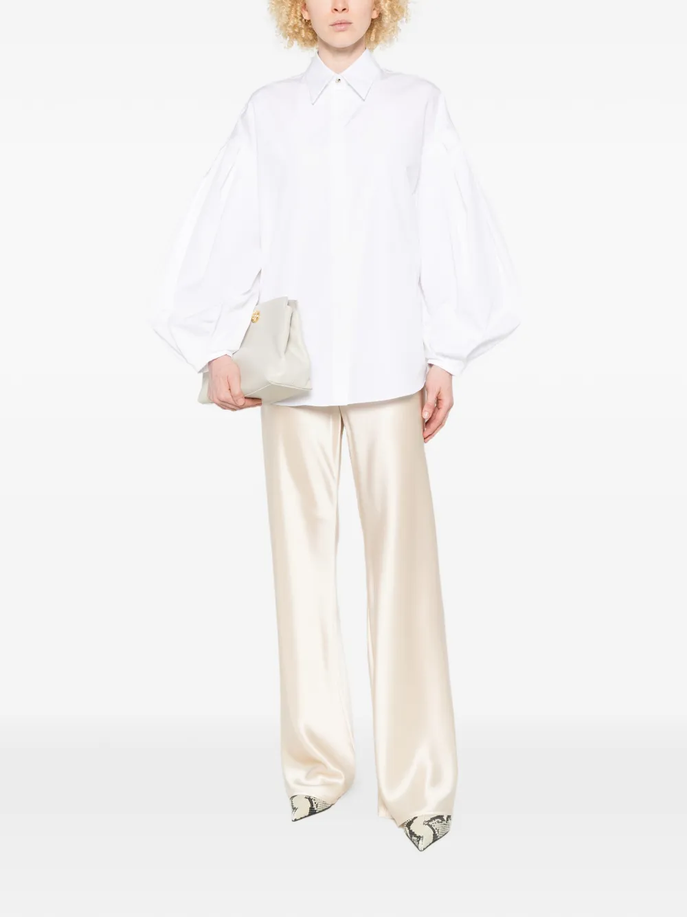  Genny Point-collar Shirt - White 