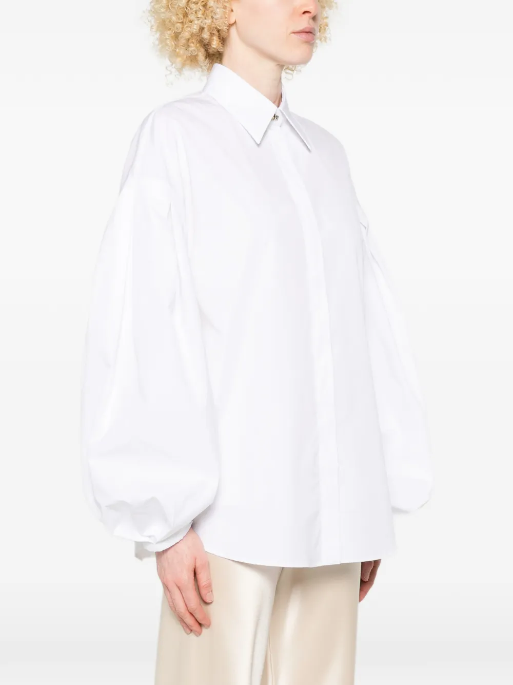  Genny Point-collar Shirt - White 