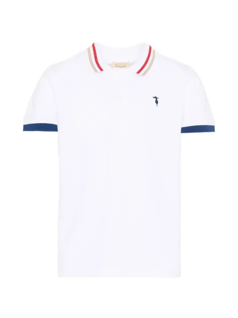 TRUSSARDI JUNIOR striped cotton polo shirt