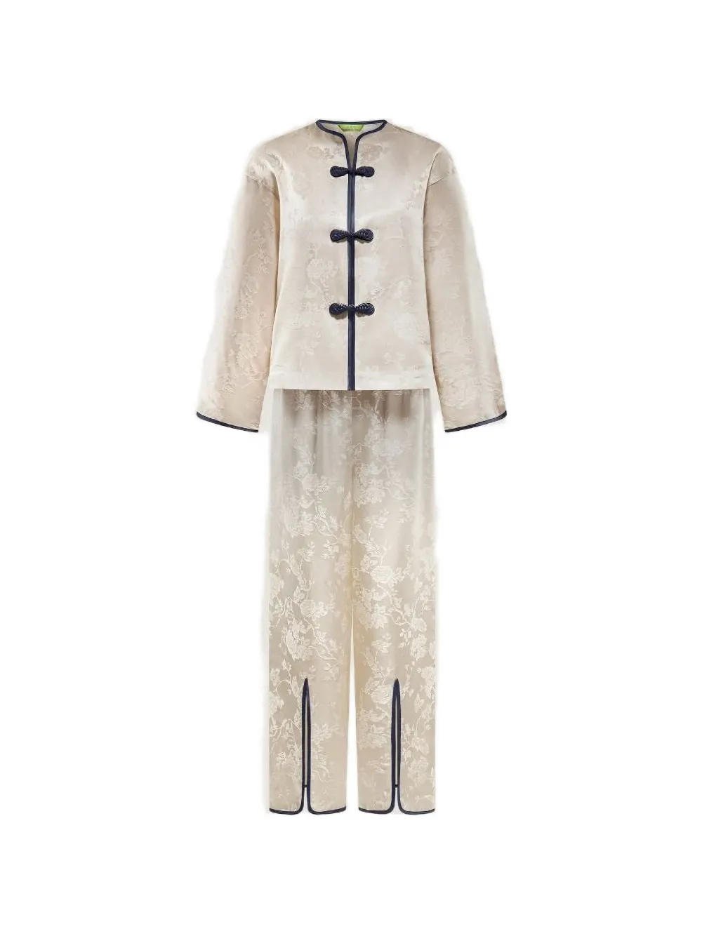 Shanghai Tang floral knot pyjama set - Nude