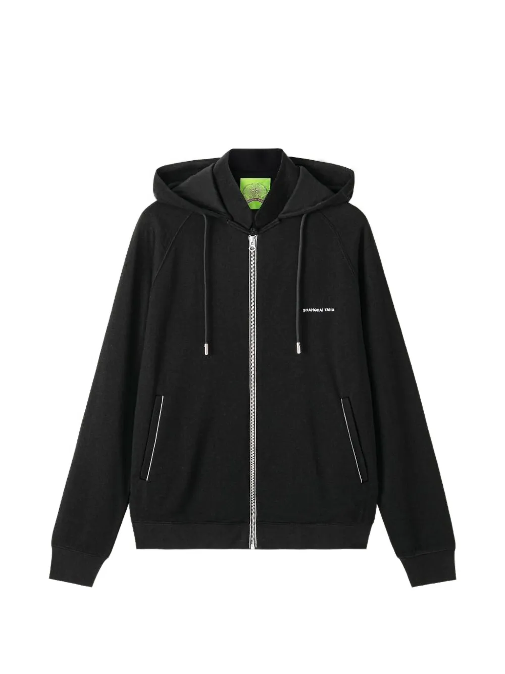 Shanghai Tang logo-detail hoodie - Nero