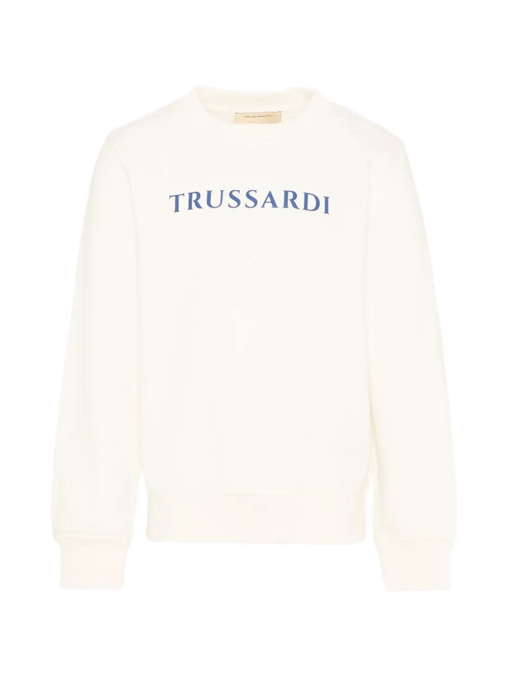 TRUSSARDI JUNIOR logo-print sweatshirt - Toni neutri