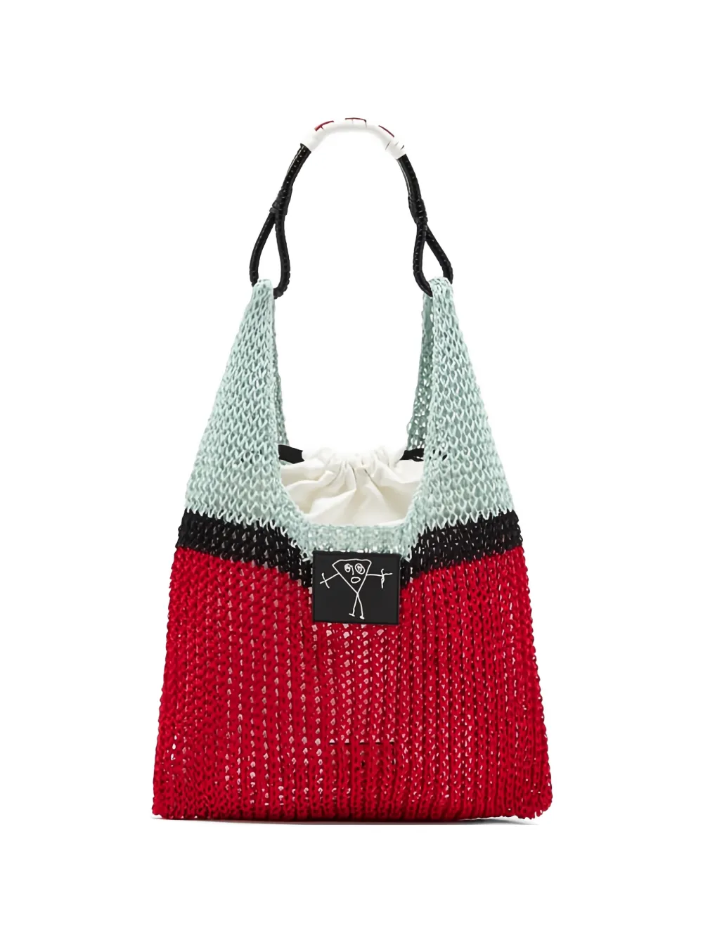 Plan C linen tote bag - Rosso