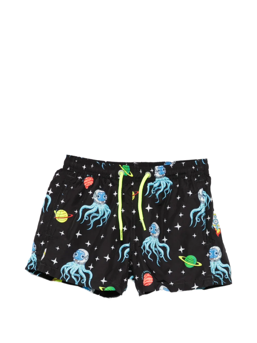 MC2 Saint Barth Kids Jean Lighting octopus-print swim shorts - Nero