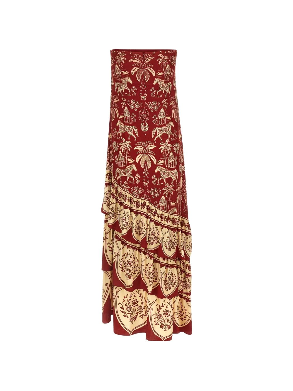  Farm Rio Haras Patterned Dress - Red 