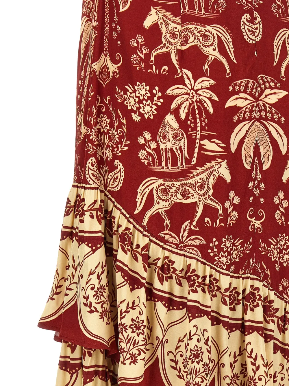  Farm Rio Haras Patterned Dress - Red 