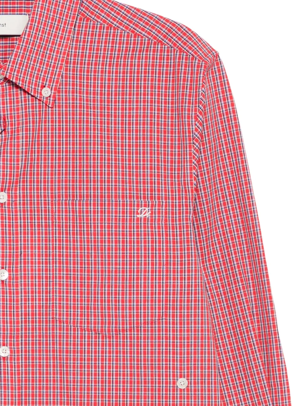  Dunst Checked-pattern Button-fastening Shirt - Red 