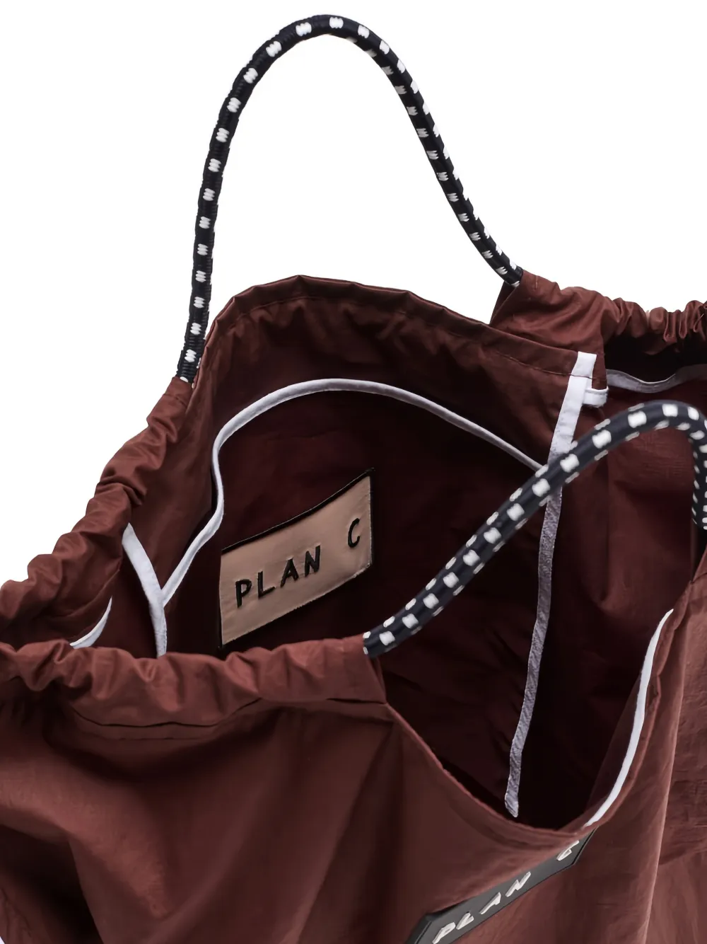  Plan C Drawstring Tote Bag - Brown 