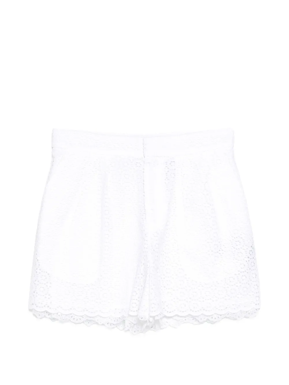Dice Kayek perforated-design shorts - Bianco