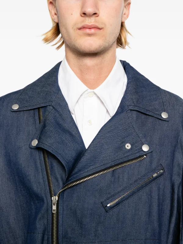 Black Comme Des Garçons ベルテッド デニムジャケット | ブルー