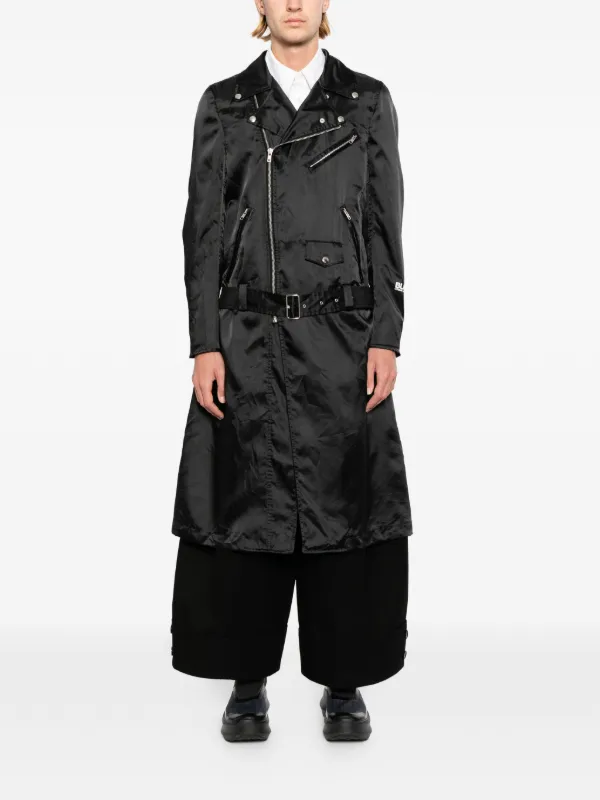 COMME des GARÇONS ブラックライダースコート Black Comme Des Garçons ロゴ ライダースコート | ブラック | FARFETCH JP
