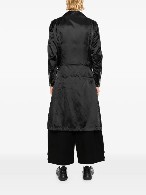 COMME des GARÇONS ブラックライダースコート Black Comme Des Garçons ロゴ ライダースコート | ブラック | FARFETCH JP