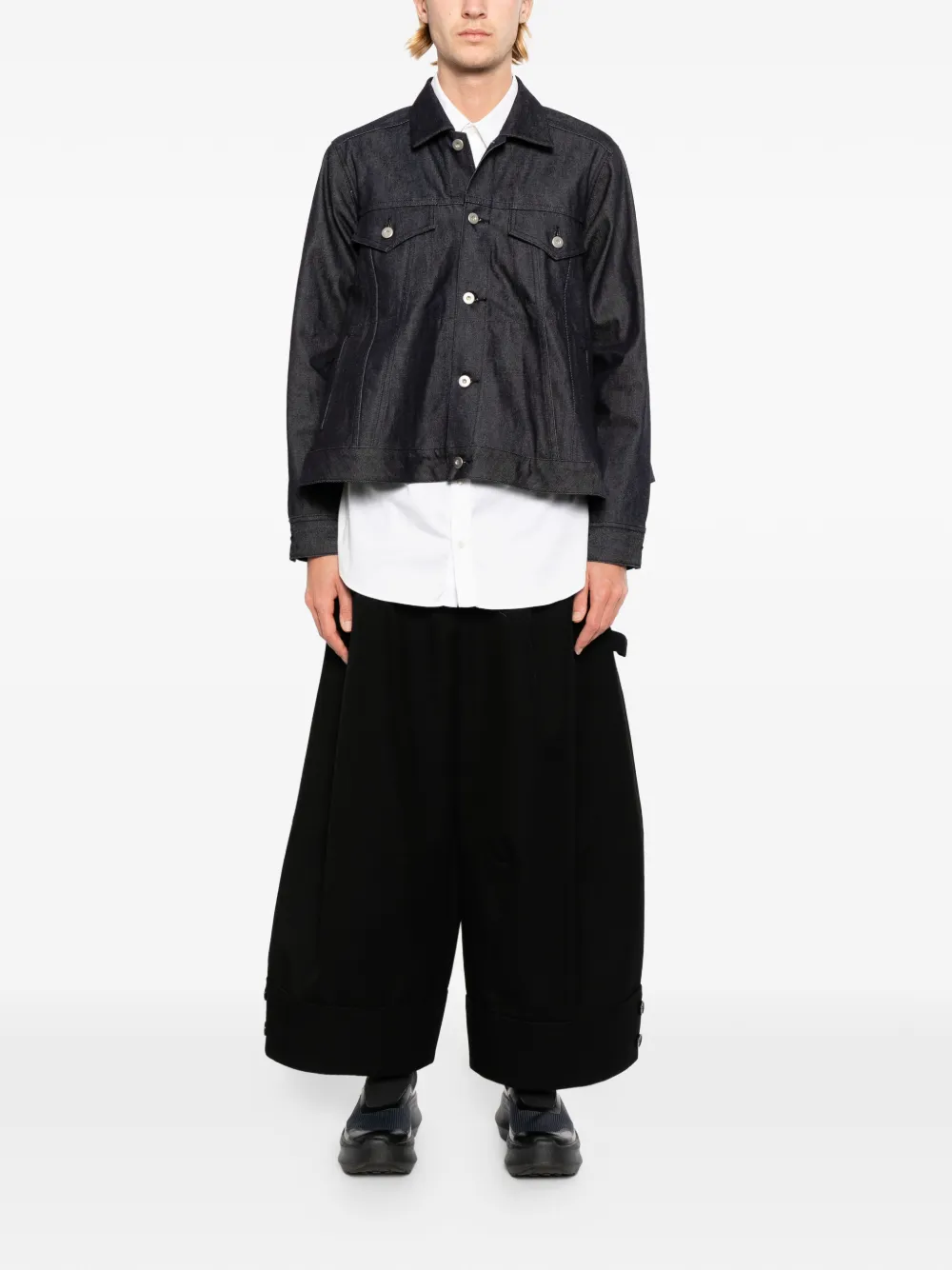 Black Comme Des Garçons Denim jack Blauw