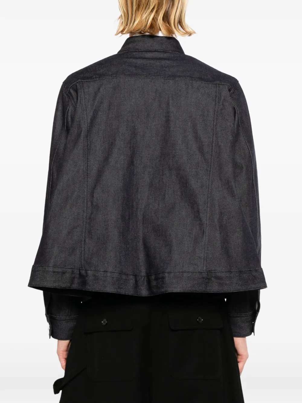 Black Comme Des Garçons Denim jack Blauw