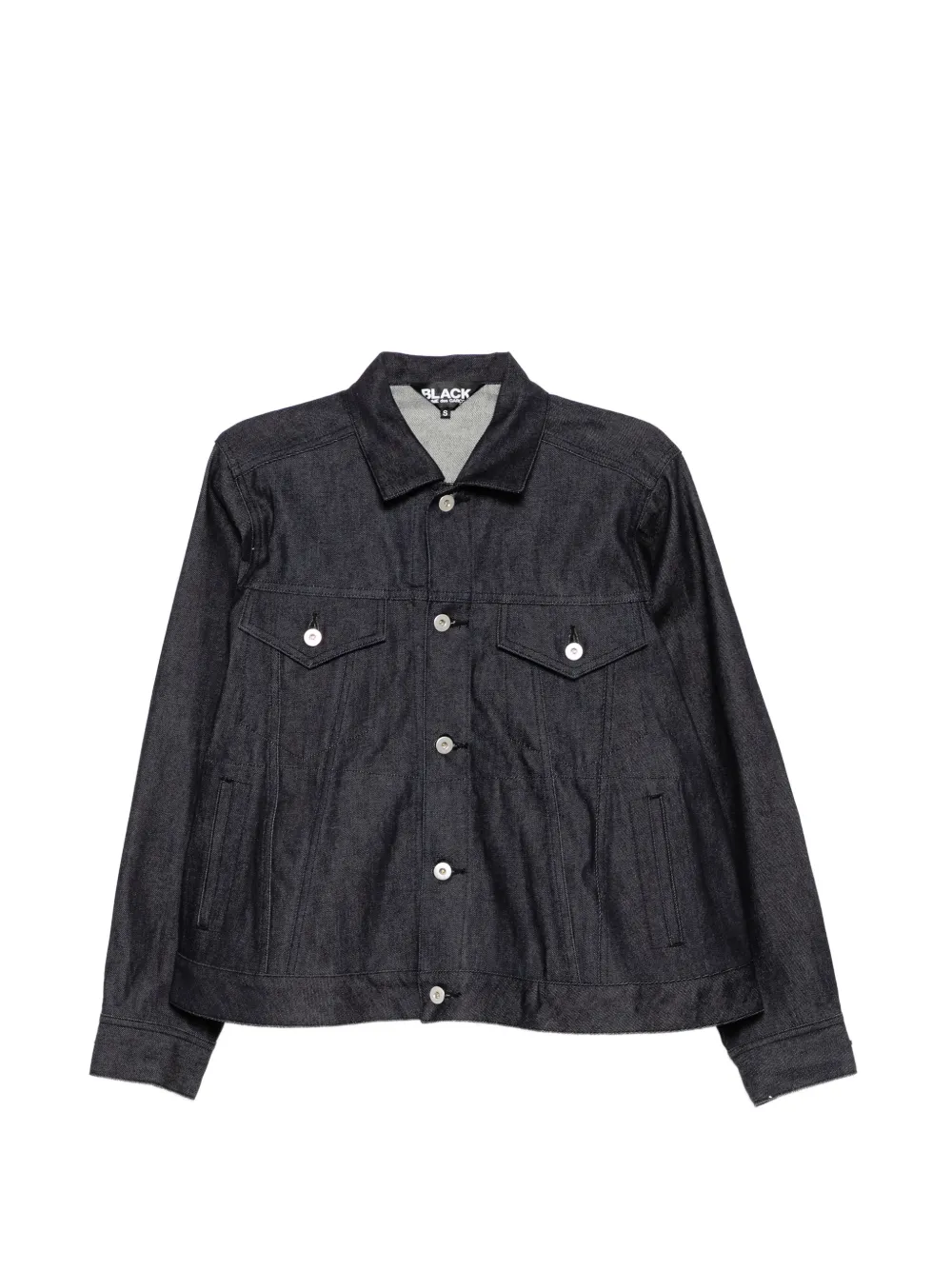 Comme Des Garçons Black cotton denim jacket - Blu