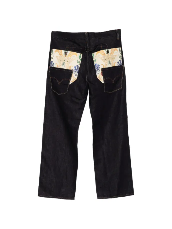 Junya Watanabe MAN x Levis Jacquard Jeans | Blue | FARFETCH GE