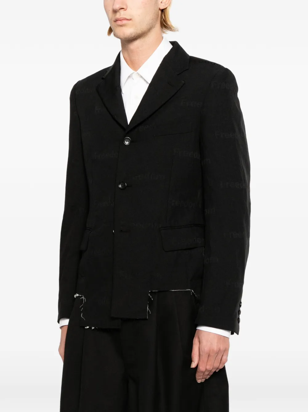 Black Comme Des Garçons アシンメトリー ジャケット | ブラック