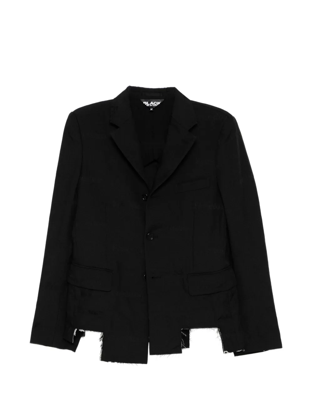 Comme Des Garçons Black asymmetric-hem blazer - Nero