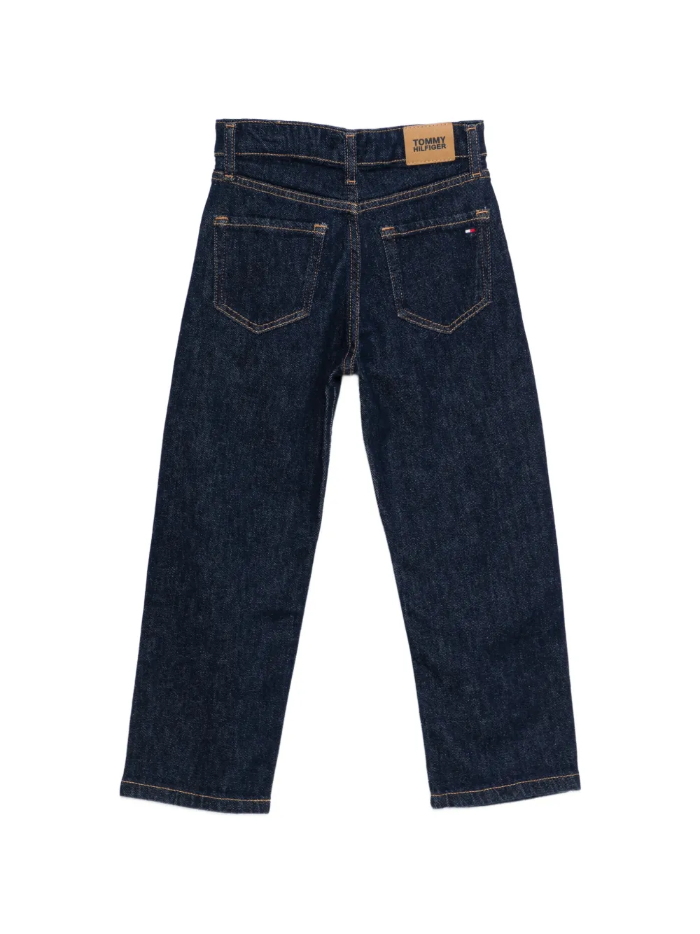 Tommy Hilfiger Junior Jeans met knoopsluiting en vijf zakken Blauw